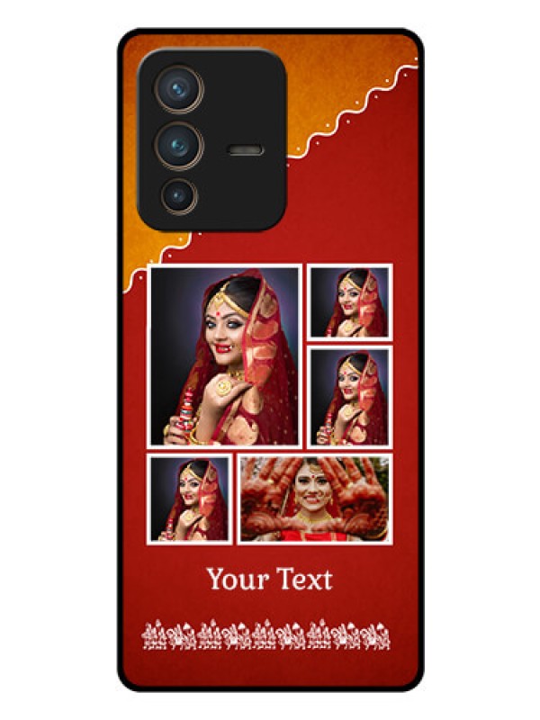 Custom Vivo V23 Pro 5G Personalized Glass Phone Case - Wedding Pic Upload Design