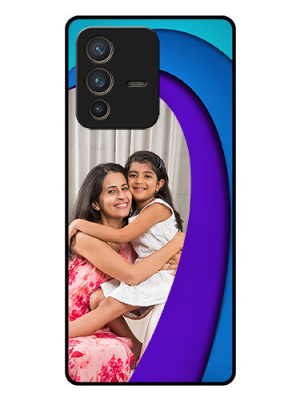Custom Vivo V23 Pro 5G Photo Printing on Glass Case - Simple Pattern Design