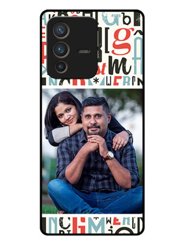 Custom Vivo V23 Pro 5G Personalized Glass Phone Case - Alphabet Design