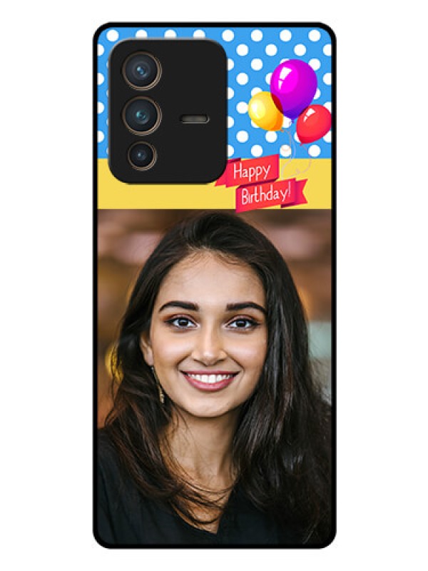 Custom Vivo V23 Pro 5G Custom Glass Mobile Case - Happy Birthday Design