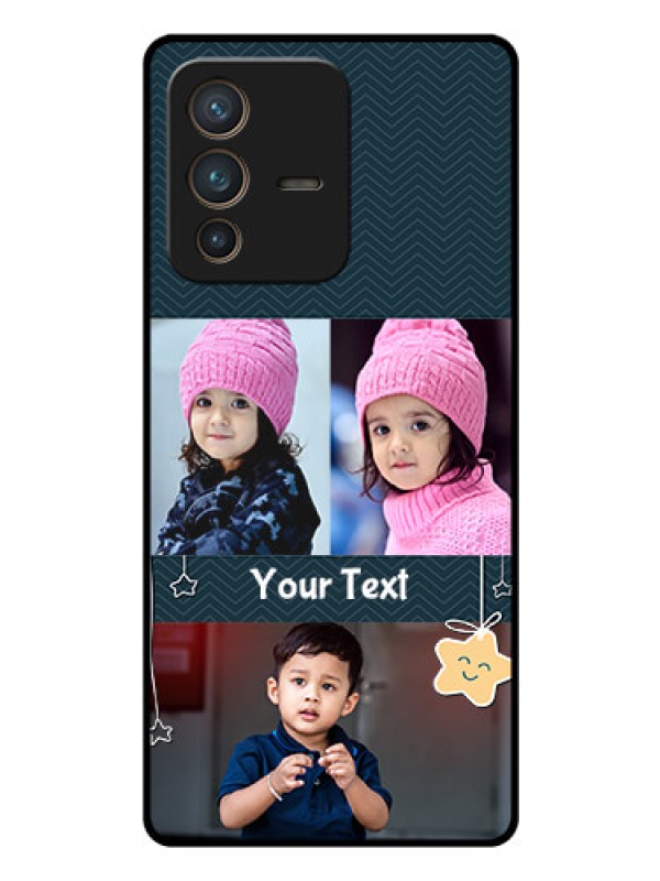 Custom Vivo V23 Pro 5G Custom Glass Mobile Case - Hanging Stars Design