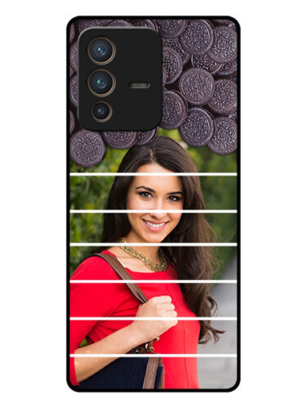 Custom Vivo V23 Pro 5G Custom Glass Phone Case - with Oreo Biscuit Design