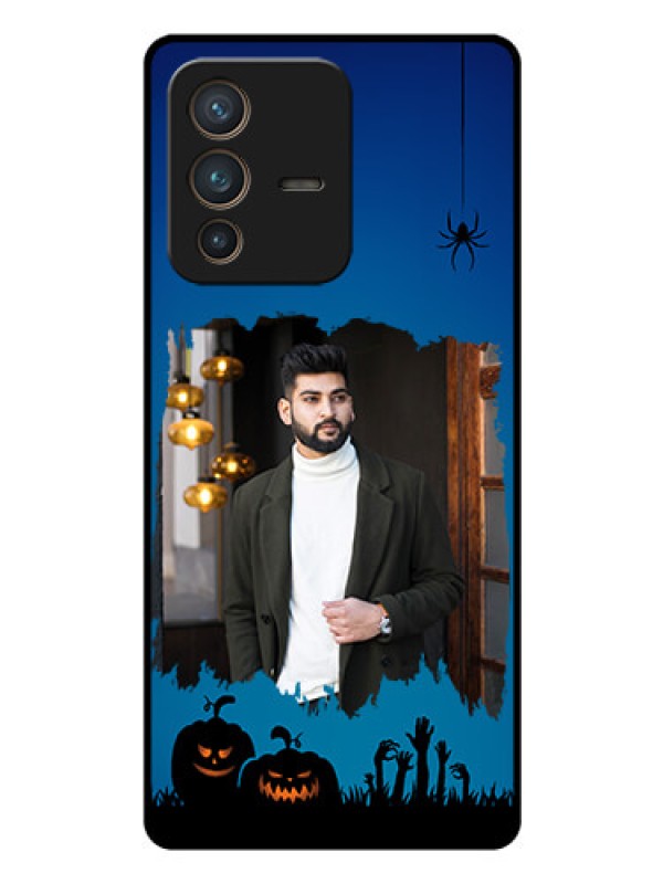 Custom Vivo V23 Pro 5G Photo Printing on Glass Case - with pro Halloween design