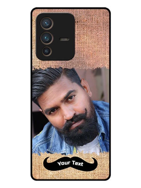 Custom Vivo V23 Pro 5G Personalized Glass Phone Case - with Texture Design