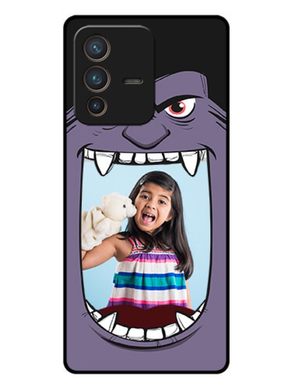 Custom Vivo V23 Pro 5G Custom Glass Phone Case - Angry Monster Design