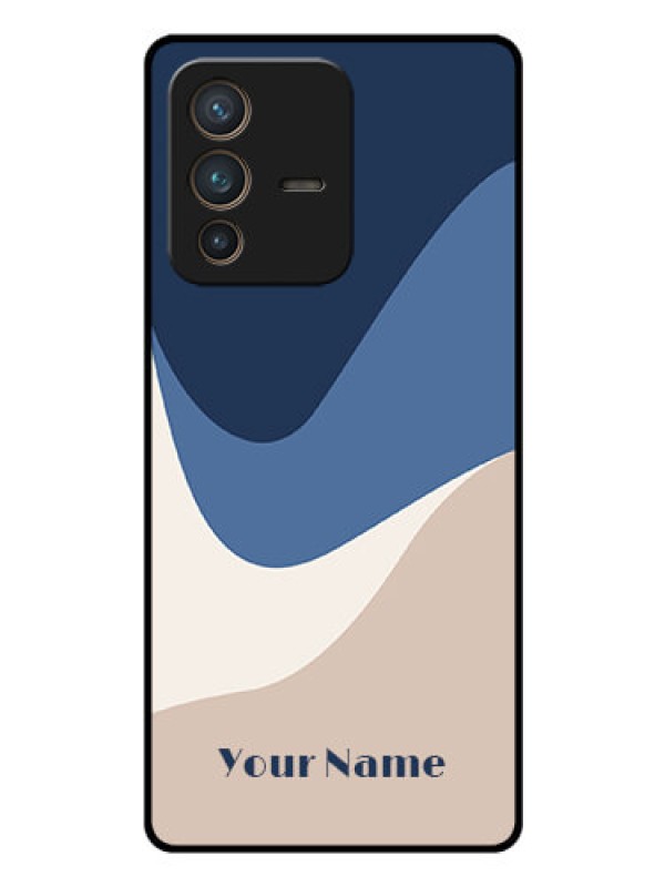 Custom Vivo V23 Pro 5G Custom Glass Phone Case - Abstract Drip Art Design