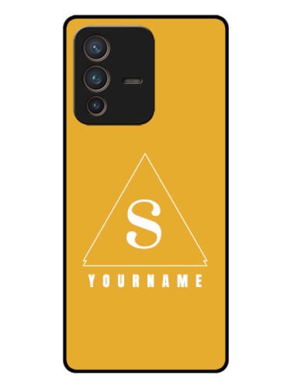 Custom Vivo V23 Pro 5G Personalized Glass Phone Case - simple triangle Design