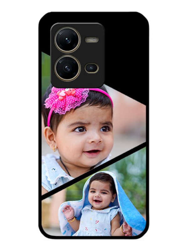 Custom Vivo V25 5G Custom Glass Phone Case - Semi Cut Design