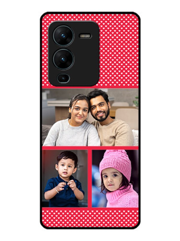 Custom Vivo V25 Pro 5G Personalized Glass Phone Case - Bulk Pic Upload Design