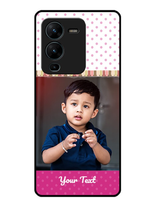 Custom Vivo V25 Pro 5G Photo Printing on Glass Case - Cute Girls Cover Design