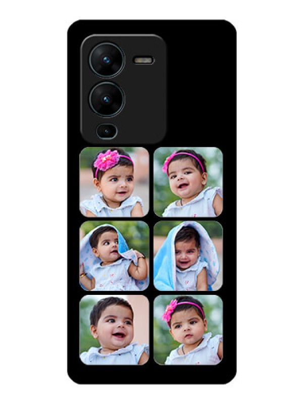 Custom Vivo V25 Pro 5G Photo Printing on Glass Case - Multiple Pictures Design