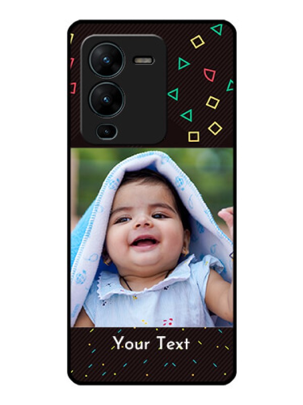 Custom Vivo V25 Pro 5G Custom Glass Phone Case - with confetti birthday design