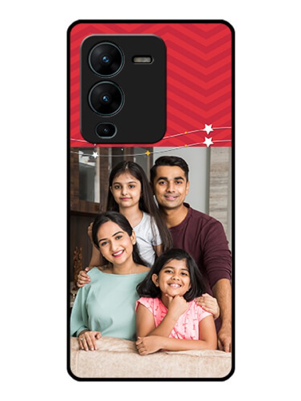 Custom Vivo V25 Pro 5G Personalized Glass Phone Case - Happy Family Design