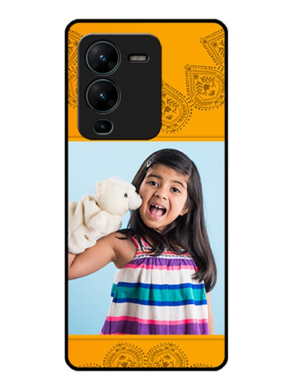 Custom Vivo V25 Pro 5G Personalized Glass Phone Case - Photo Wedding Design