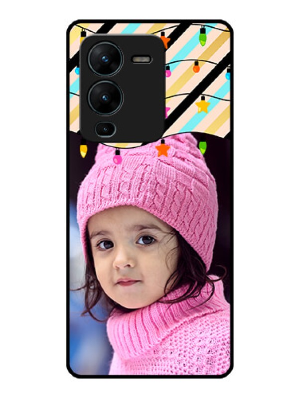 Custom Vivo V25 Pro 5G Custom Glass Mobile Case - Lights Hanging Design