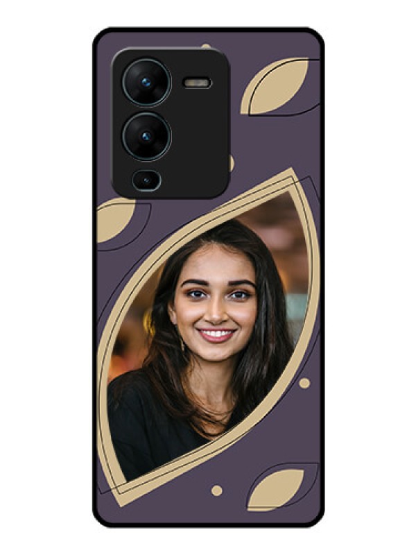 Custom Vivo V25 Pro 5G Custom Glass Mobile Case - Falling Leaf Design