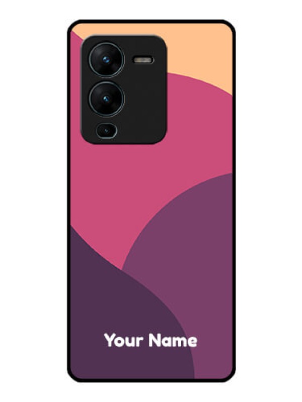 Custom Vivo V25 Pro 5G Custom Glass Phone Case - Mixed Multi-colour abstract art Design