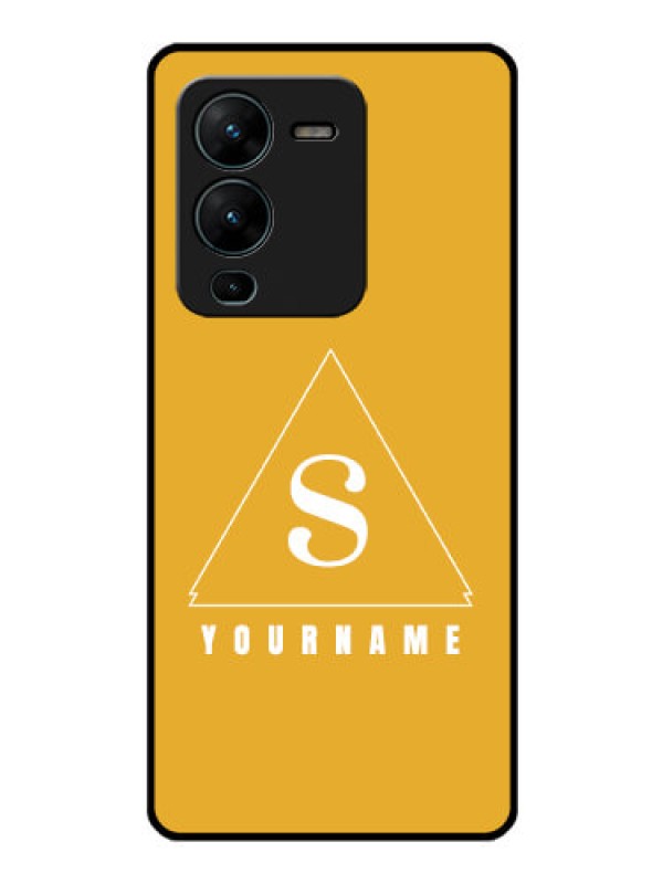Custom Vivo V25 Pro 5G Personalized Glass Phone Case - simple triangle Design