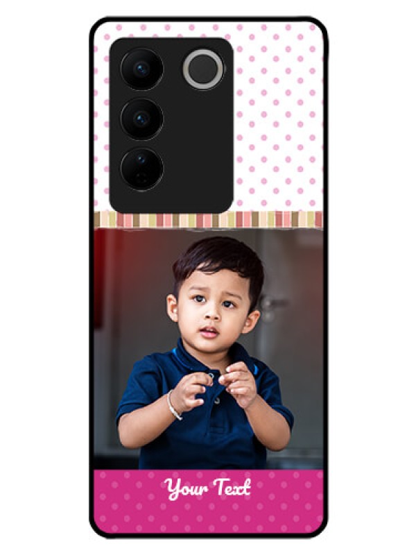 Custom Vivo V27 Pro 5G Photo Printing on Glass Case - Cute Girls Cover Design