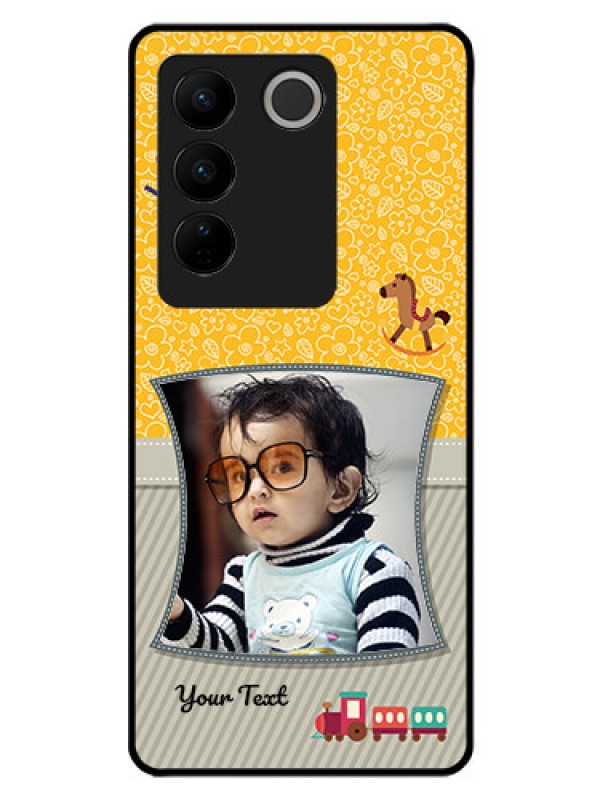 Custom Vivo V27 Pro 5G Personalized Glass Phone Case - Baby Picture Upload Design