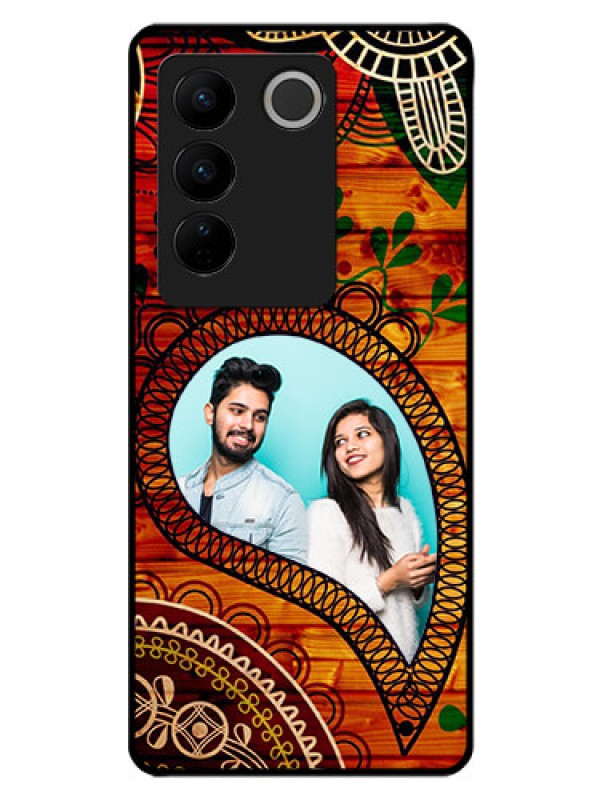 Custom Vivo V27 Pro 5G Personalized Glass Phone Case - Abstract Colorful Design