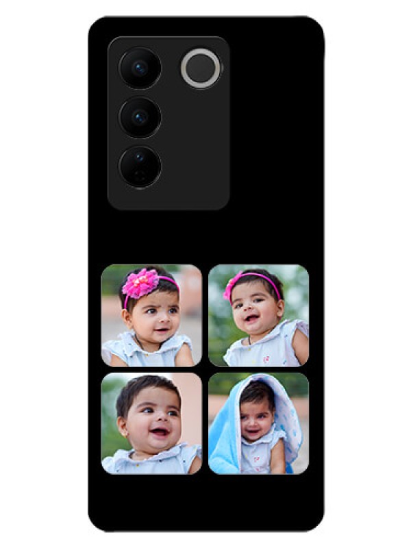 Custom Vivo V27 Pro 5G Photo Printing on Glass Case - Multiple Pictures Design