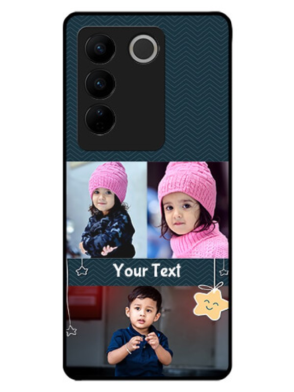 Custom Vivo V27 Pro 5G Custom Glass Mobile Case - Hanging Stars Design