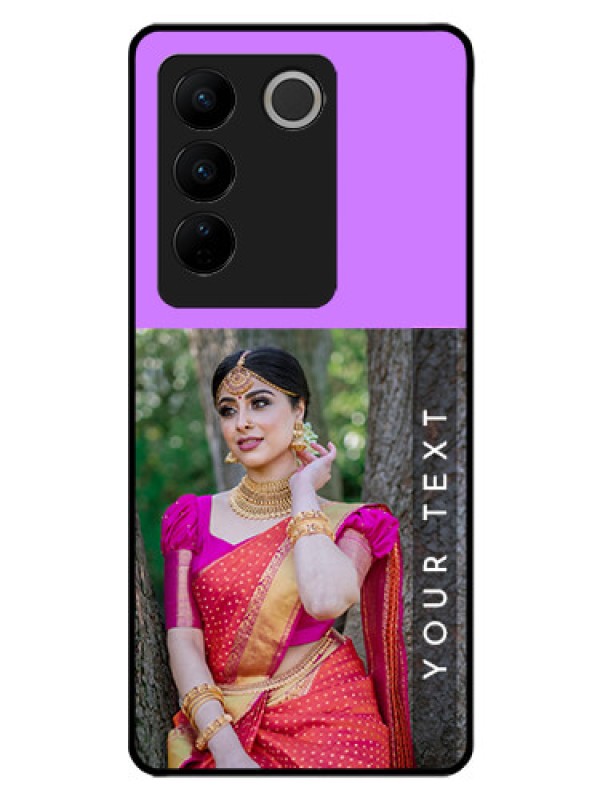 Custom Vivo V27 Pro 5G Custom Glass Mobile Case - Birthday Icons Design