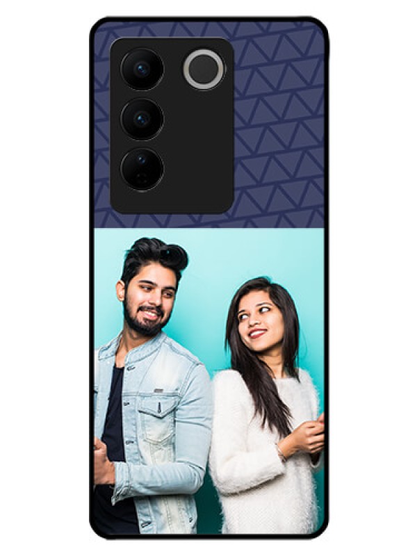 Custom Vivo V27 Pro 5G Photo Printing on Glass Case - with Best Friends Design