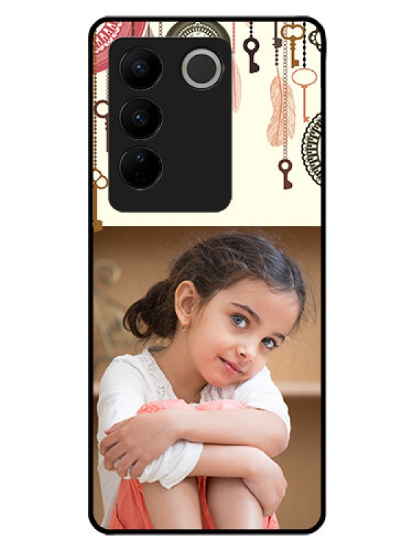 Custom Vivo V27 Pro 5G Custom Glass Mobile Case - Boho Style Design