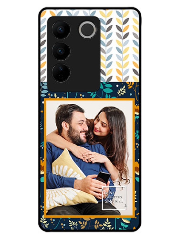 Custom Vivo V27 Pro 5G Custom Glass Mobile Case - Pattern Design