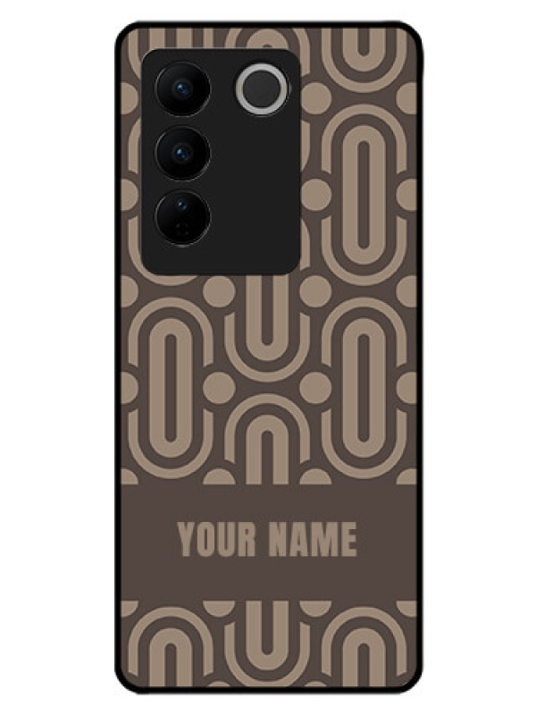 Custom Vivo V27 Pro Custom Glass Phone Case - Captivating Zero Pattern Design