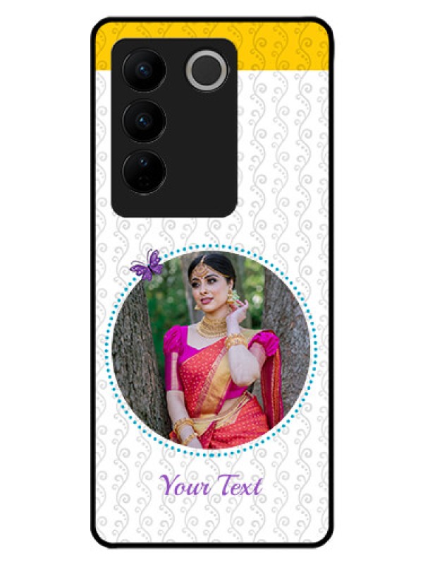 Custom Vivo V27 5G Custom Glass Mobile Case - Girls Premium Case Design