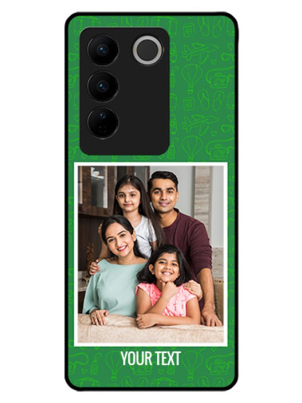 Custom Vivo V27 5G Personalized Glass Phone Case - Picture Upload Design