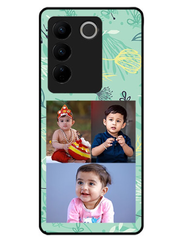 Custom Vivo V27 5G Photo Printing on Glass Case - Forever Family Design