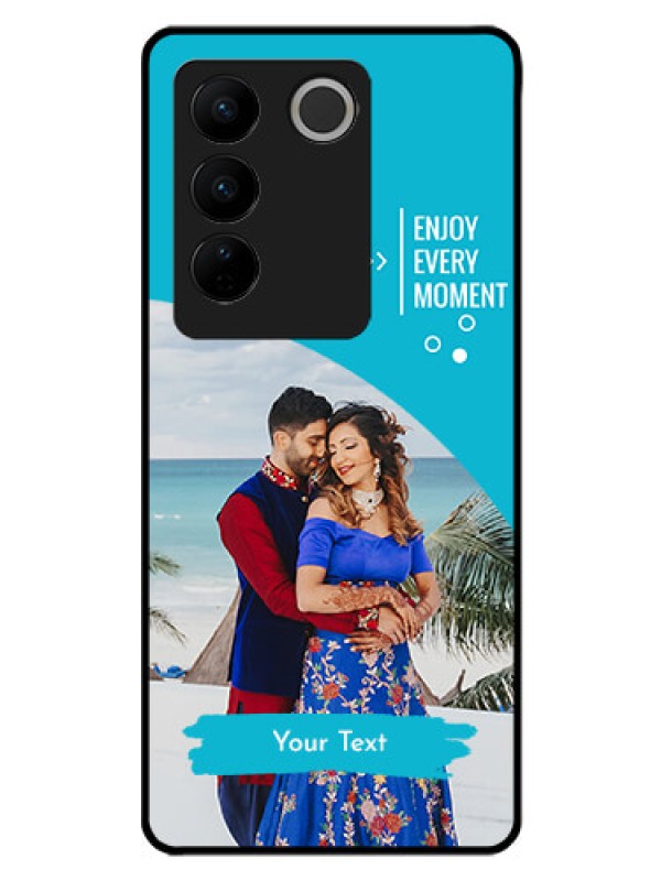 Custom Vivo V27 5G Custom Glass Mobile Case - Happy Moment Design