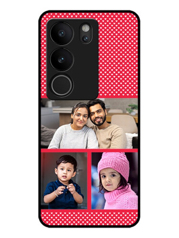 Custom Vivo V29 5G Custom Glass Phone Case - Bulk Photo Upload Design