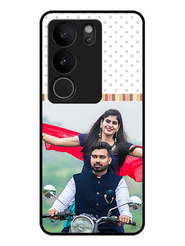 Custom Vivo V29 5G Custom Glass Phone Case - Cute Family Design