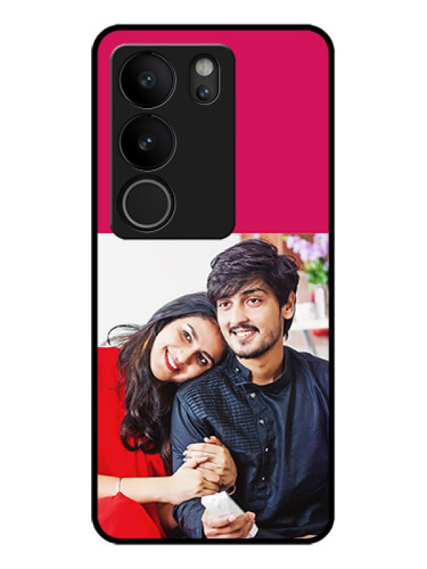 Custom Vivo V29 5G Custom Glass Phone Case - Anniversary Cover Design