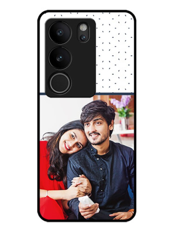 Custom Vivo V29 5G Custom Glass Phone Case - Premium Dot Design