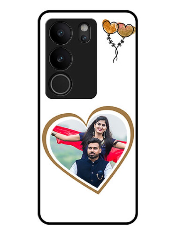 Custom Vivo V29 5G Custom Glass Phone Case - You & Me Design