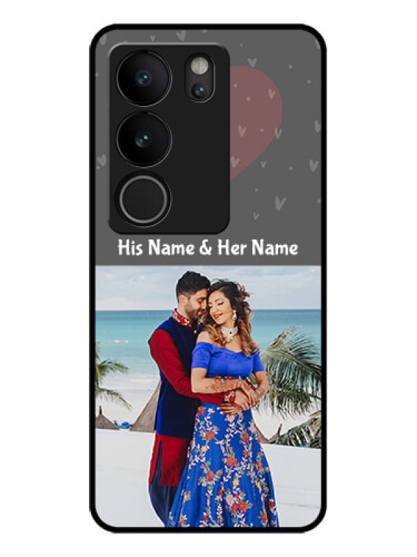 Custom Vivo V29 5G Custom Glass Phone Case - Buy Love Design With Photo Online