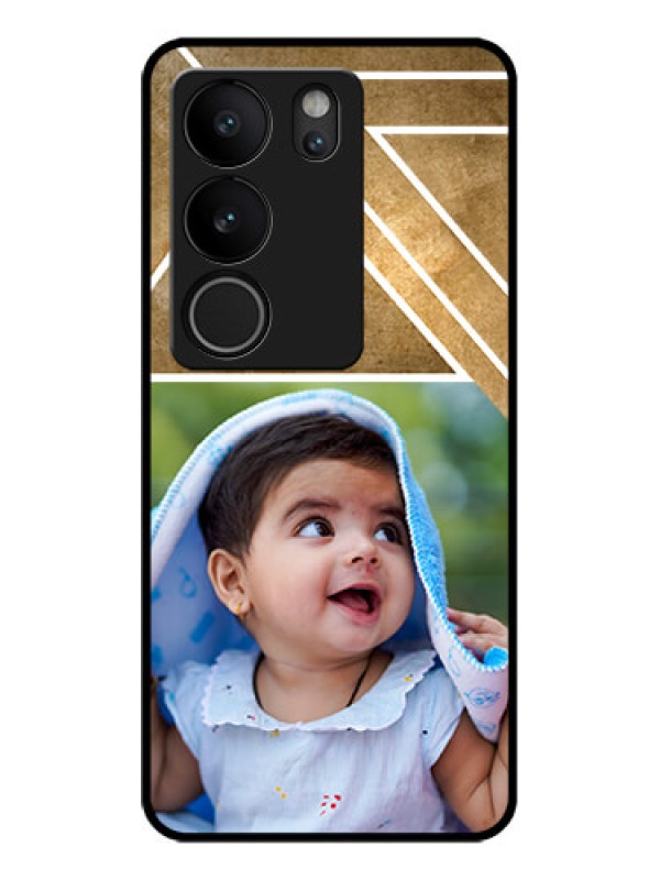 Custom Vivo V29 5G Custom Glass Phone Case - Gradient Abstract Texture Design