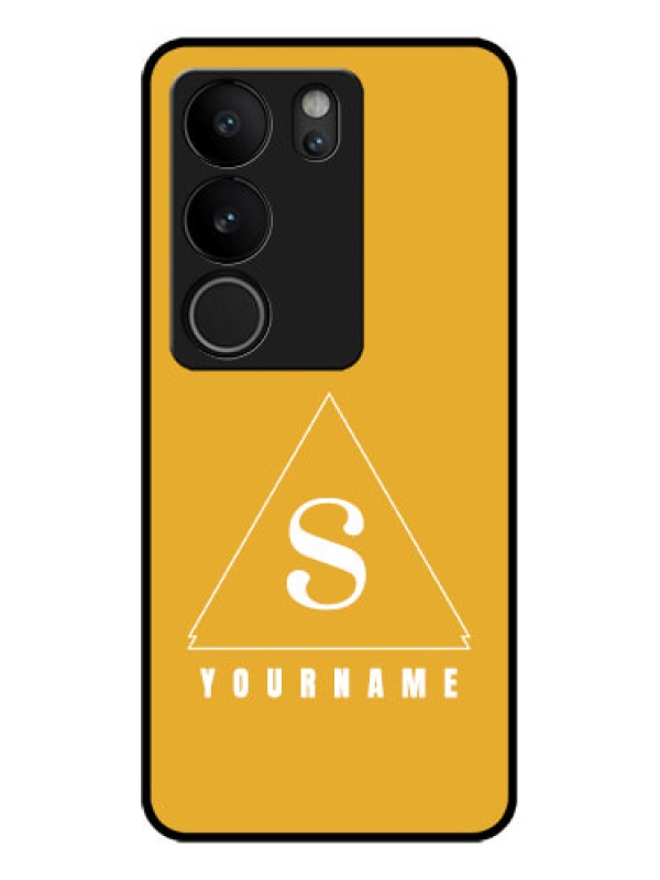 Custom Vivo V29 5G Custom Glass Phone Case - Simple Triangle Design