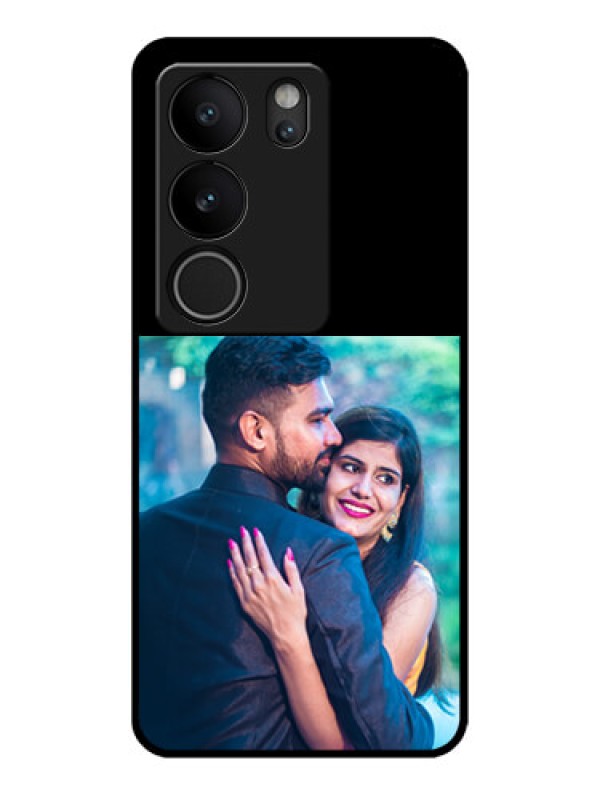 Custom Vivo V29 5G Custom Glass Phone Case - Upload Full Picture With Custom Color Design