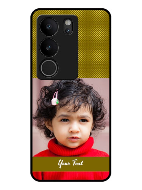 Custom Vivo V29 Pro 5G Custom Glass Phone Case - Simple Green Color Design