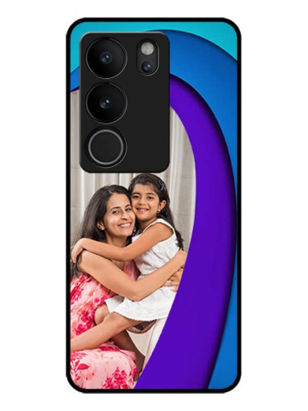 Custom Vivo V29 Pro 5G Custom Glass Phone Case - Simple Pattern Design