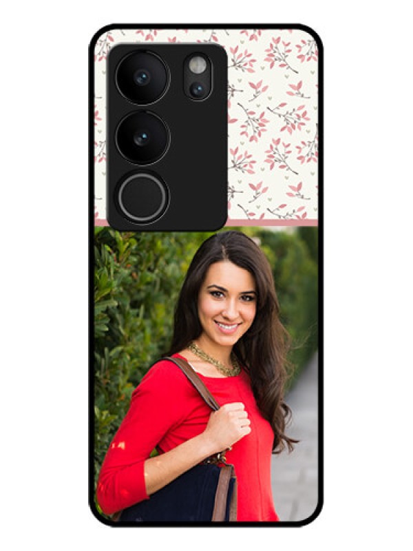 Custom Vivo V29 Pro 5G Custom Glass Phone Case - Stunning Floral Design