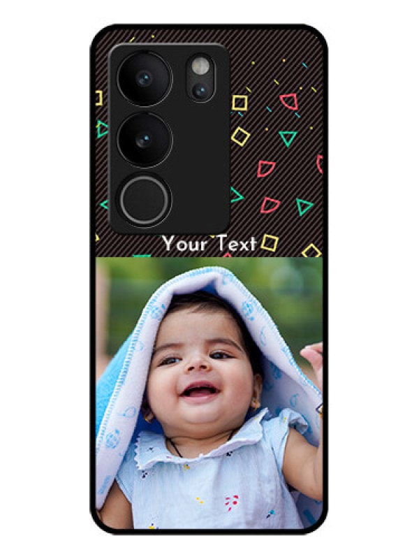 Custom Vivo V29 Pro 5G Custom Glass Phone Case - With Confetti Birthday Design