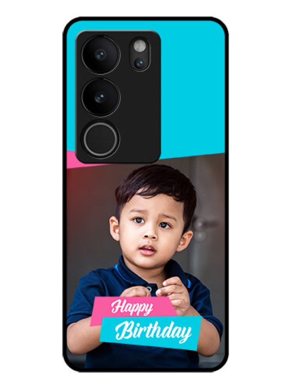 Custom Vivo V29 Pro 5G Custom Glass Phone Case - Image Holder With 2 Color Design